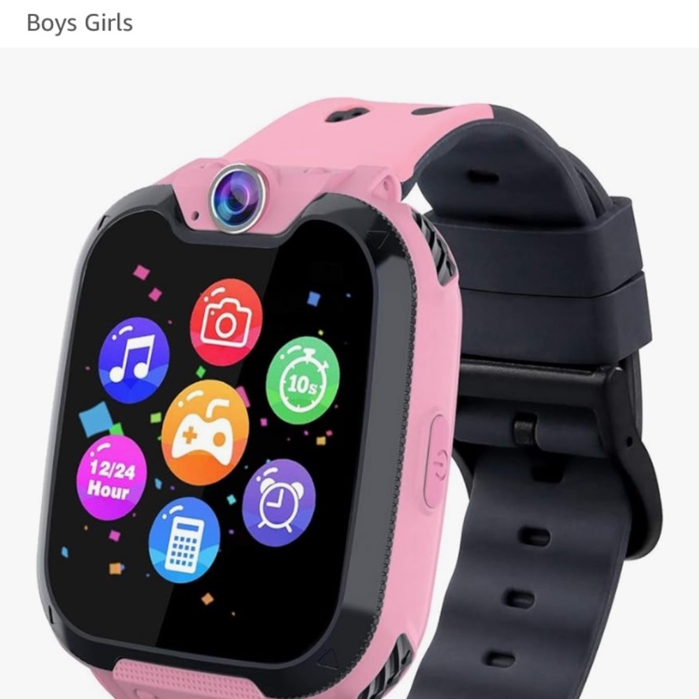 Pink Kids Smartwatch with Camera